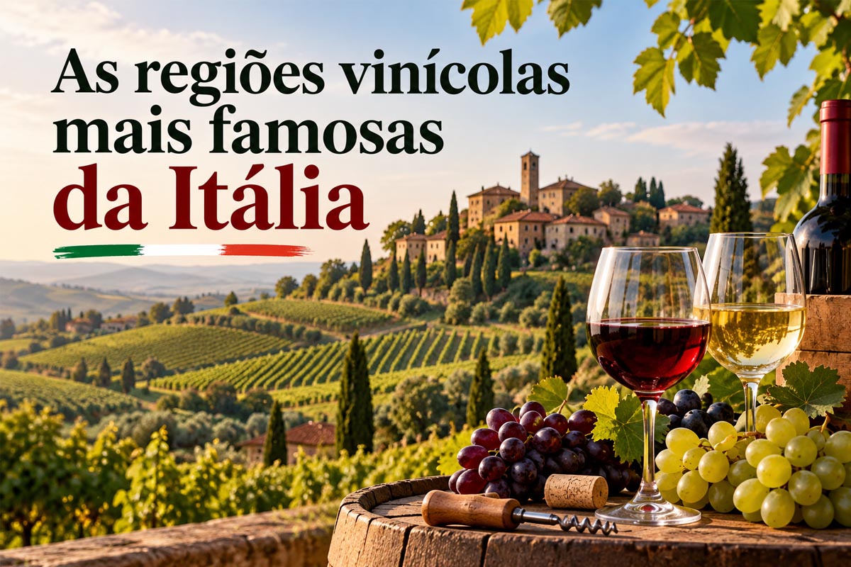 As regiões vinícolas mais famosas da Itália: descubra os grandes vinhos