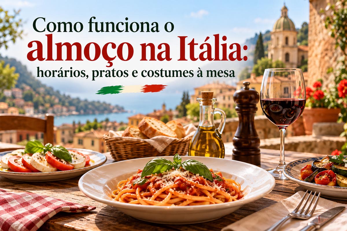 Como funciona o almoço na Itália: horários, pratos e costumes à mesa